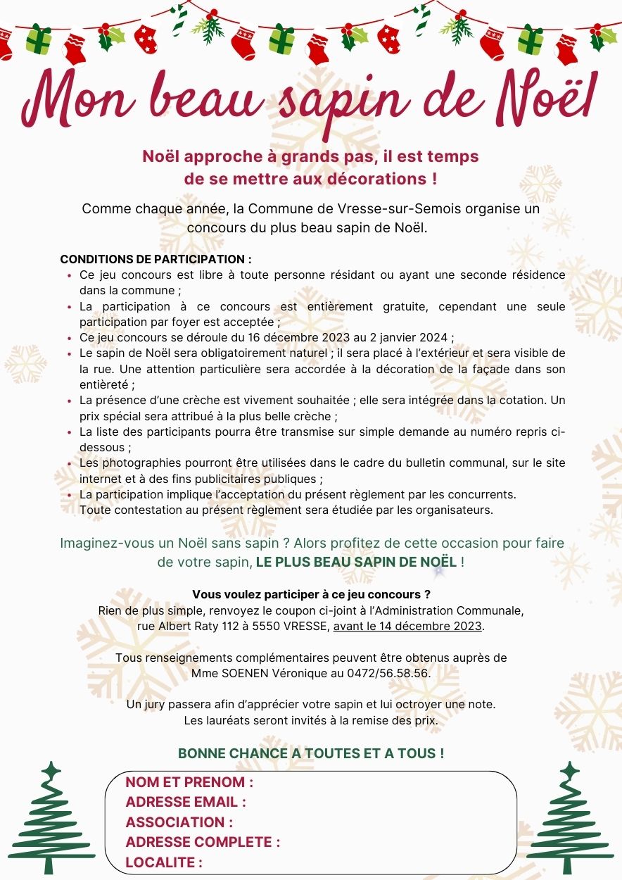 Mon beau sapin de Noël
