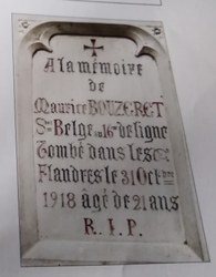Pierre gravée en hommage - Pussemange